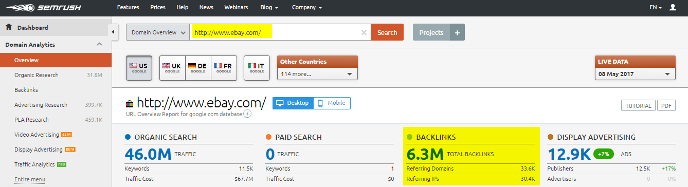 competitor backlink analysis
